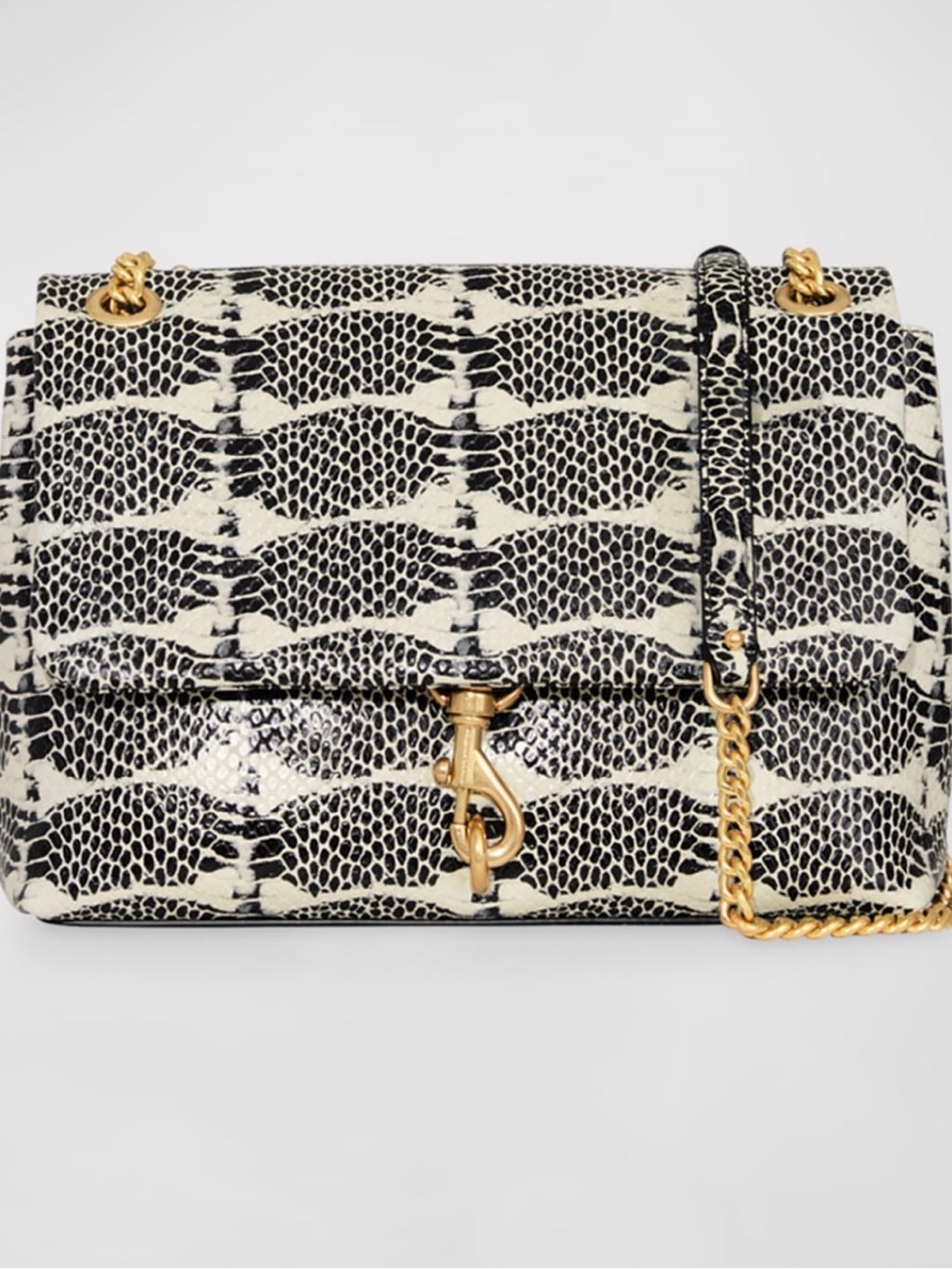REBECCA MINKOFF Edie Snakeskin Embosses Cross Body